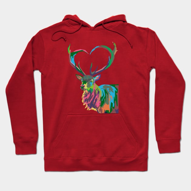 deer love Hoodie by rifaisetyo